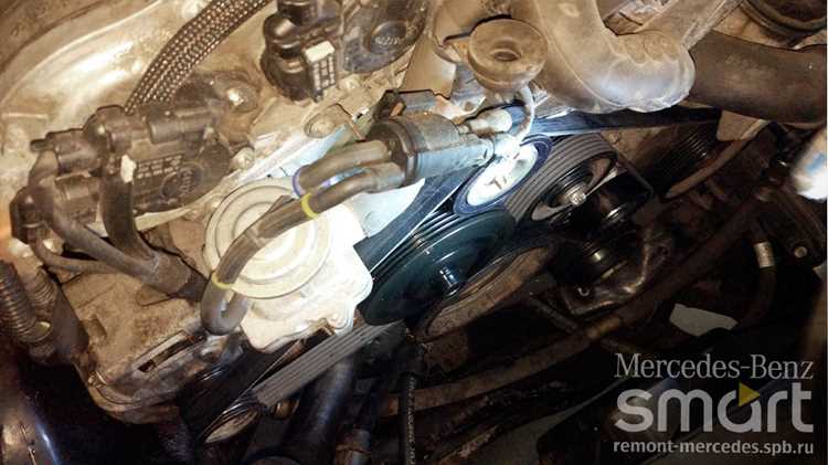 Этапы снятия старой детали с Mercedes W204